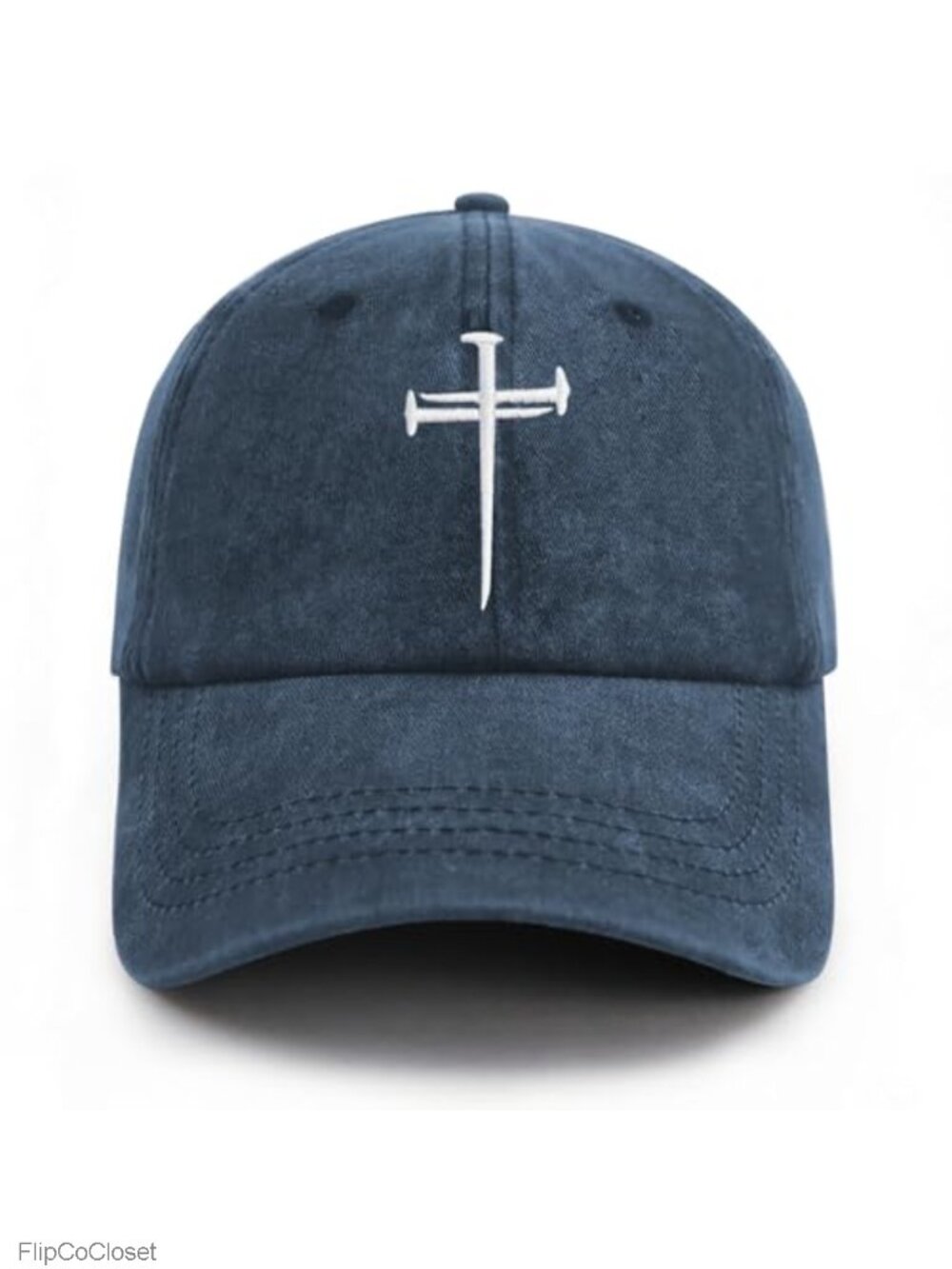 Christian Cross Baseball Cap Embroidered 100% Cotton Dad Hat